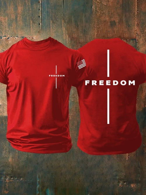 Charlie Kirk Freedom Merch T-Shirt Freedom USA Flag Charlie Kirk Memorial Shirt