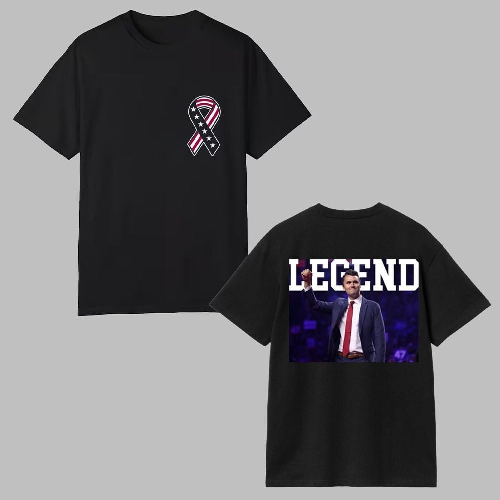 Charlie Kirk Freedom Merch T-shirt Legend Charlie Kirk Best Commemorative TPUSA Freedom Shirt