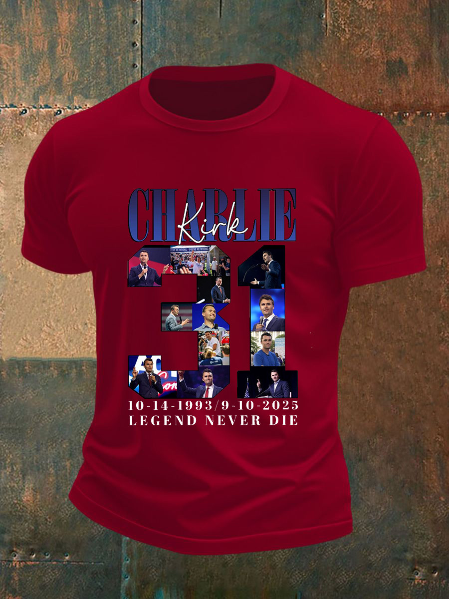 Charlie Kirk Freedom Merch T-Shirt Legend Never Dies Charlie Kirk 1993 2025 Best Apparel