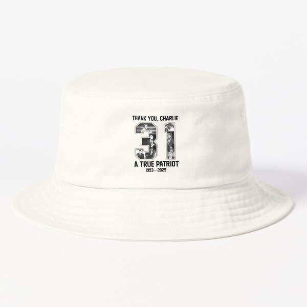 Charlie Kirk Freedom Merch Thank You Charlie 31 Years Bucket Hat Best Memorial Gifts