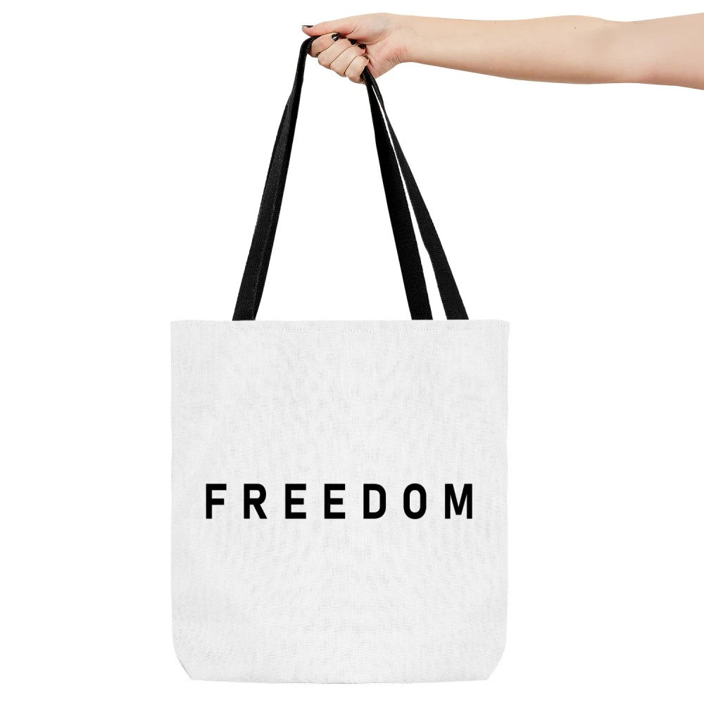 Charlie Kirk Freedom Merch Tote Bag Freedom RIP Charlie Kirk Charlie Kirk Memorial Present