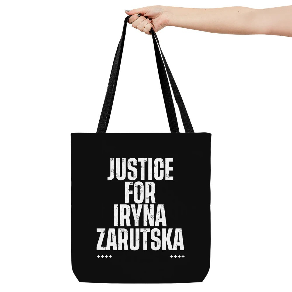 Charlie Kirk Freedom Merch Tote Bag Justice For Iryna Zarutska Proud Charlie Kirk Clothing