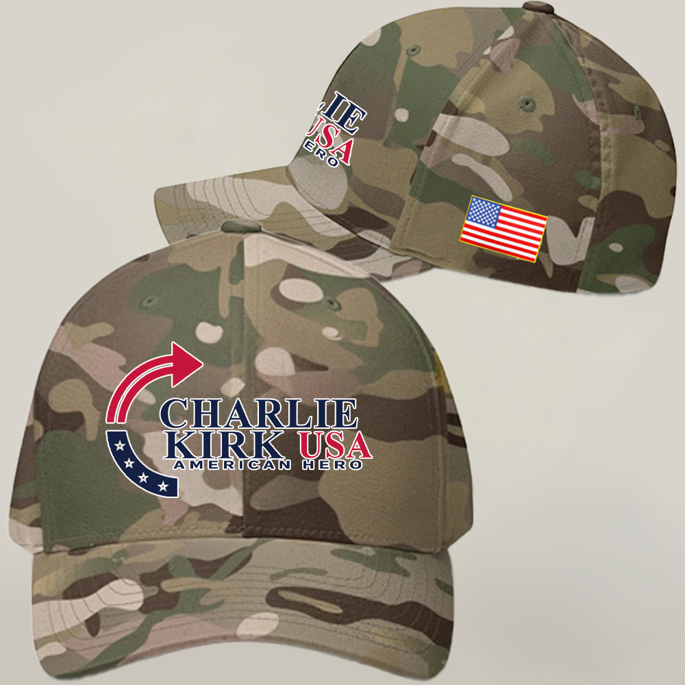 Charlie Kirk Freedom Merch Turning Point USA Camo Cap Best Idea Gifts For Liberty Wear