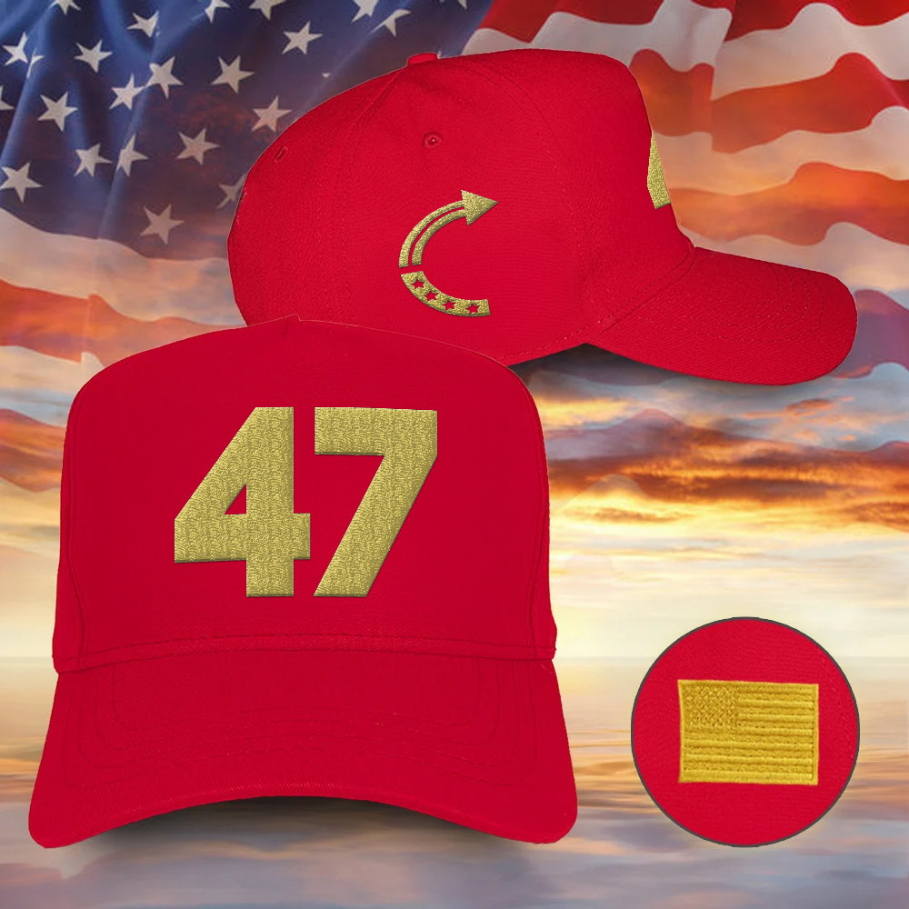 Charlie Kirk Freedom Merch U.S Flag 47 Red Hat Best Patriotic Gift For Liberals
