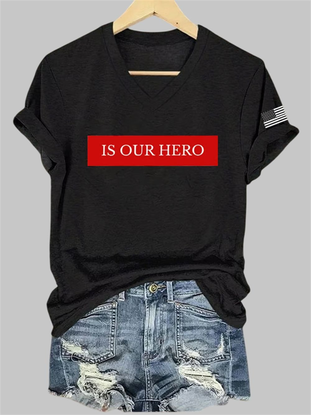 Charlie Kirk Freedom Merch V-neck Shirt Charlie Kirk Is Our Hero Best Commemorative CK Shirt