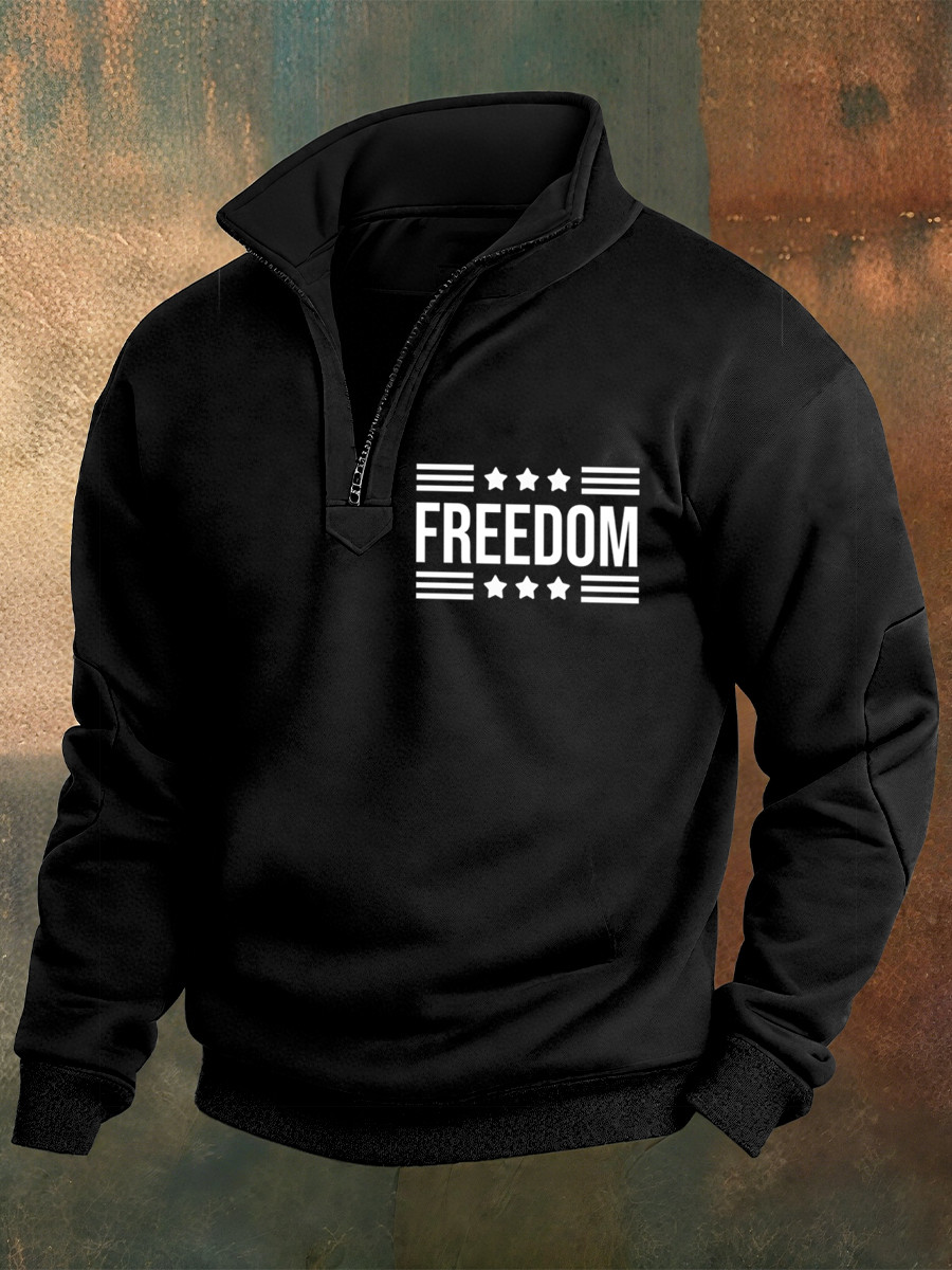 Charlie Kirk Freedom Merch Zipped Sweater Freedom Is Not Free Tribute Live Free Gifts