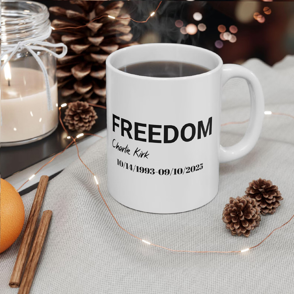 Charlie Kirk Freedom Mug Freedom 1993 2025 RIP Charlie Kirk 47 Gifts For Enthusiasts