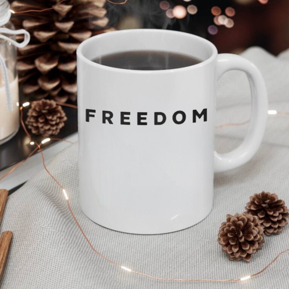 Charlie Kirk Freedom Mug Freedom R.I.P Charlie Kirk 47 Gifts For Charlie Merch Enthusiasts