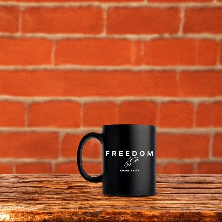 Charlie Kirk Freedom Mug Turning Point USA Merch Gift For Supporters