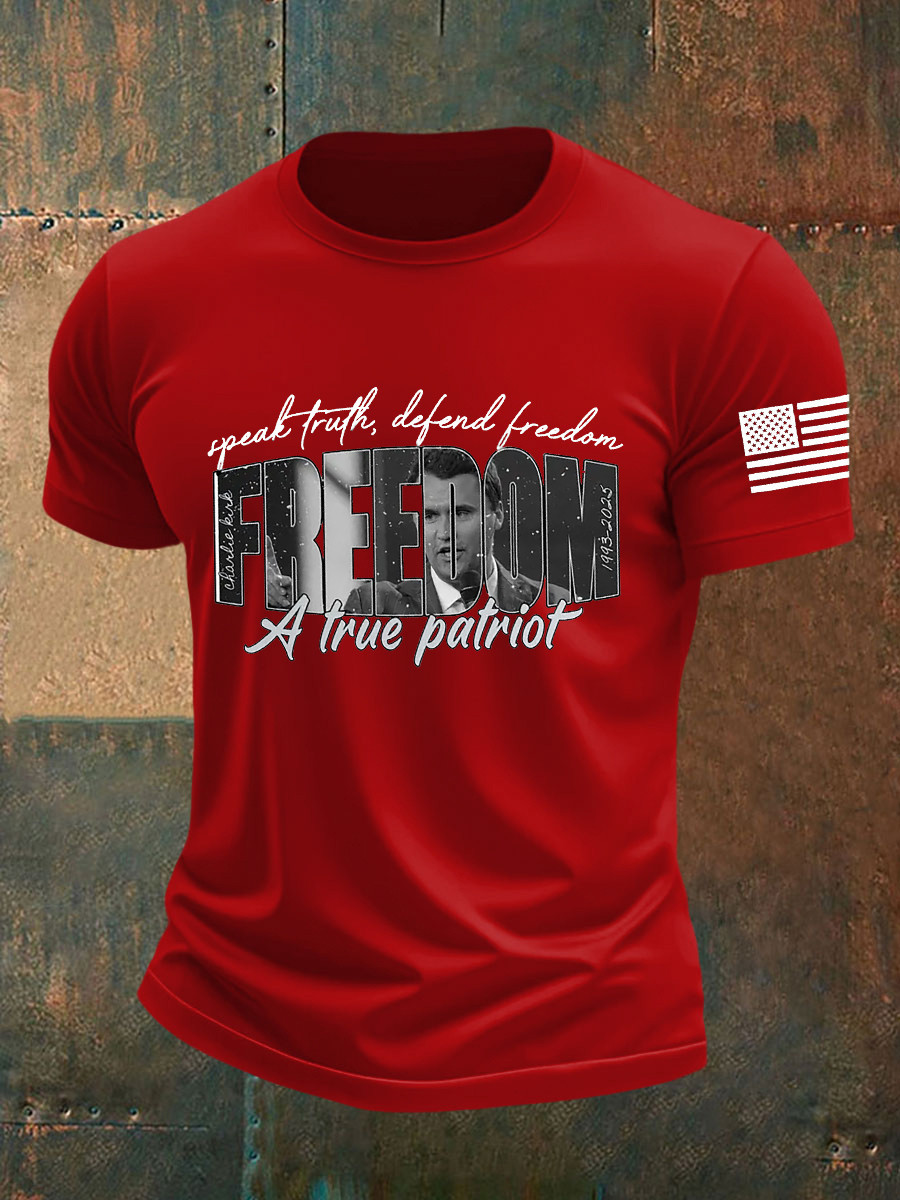 Charlie Kirk Freedom Over Fear T-Shirt A True Patriot Shirt Gifts For Him