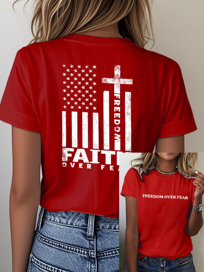 Charlie Kirk Freedom Over Frear T-Shirt Proud Charlie Kirk Honoring Merch Gifts For Her