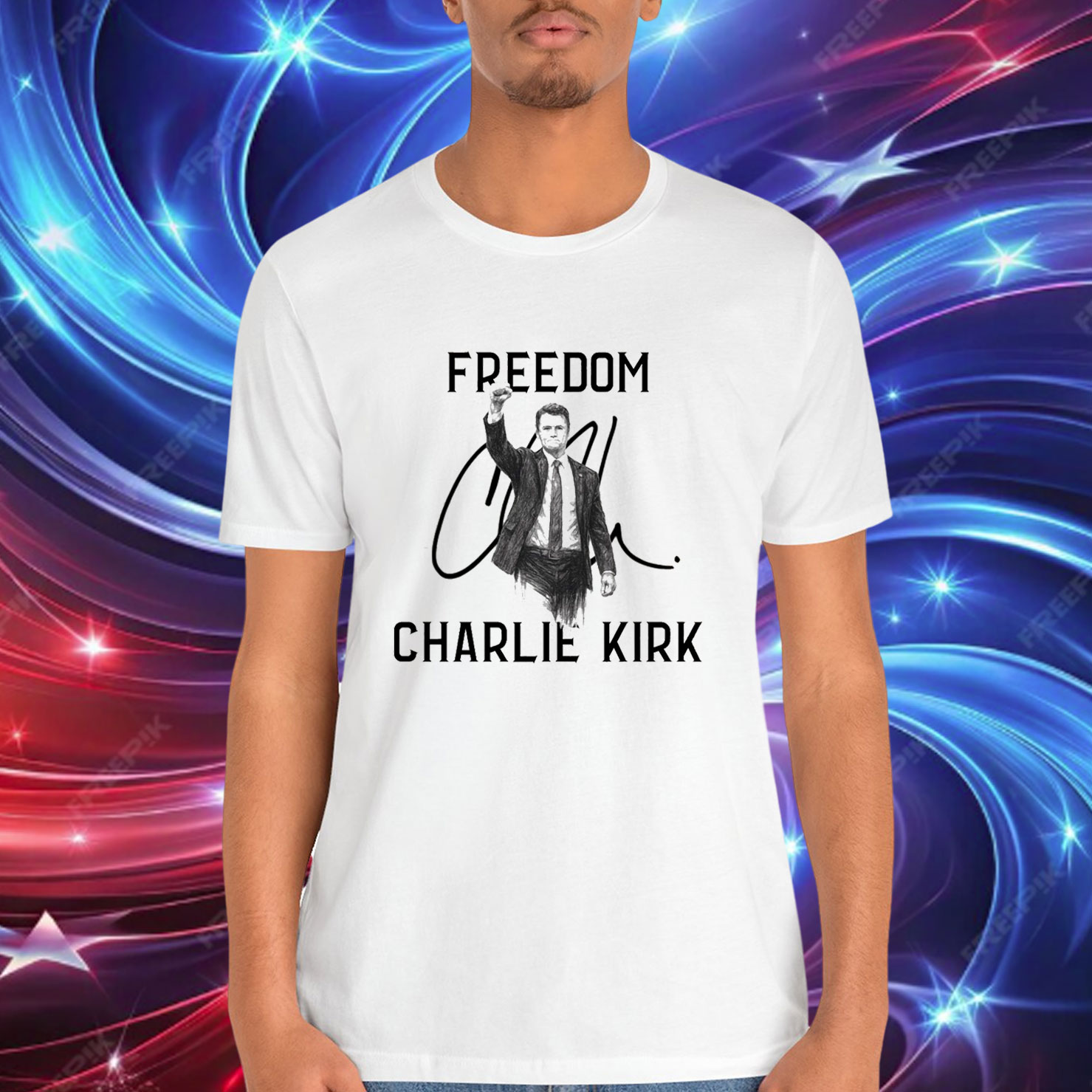 Charlie Kirk Freedom Political RIP T-Shirt