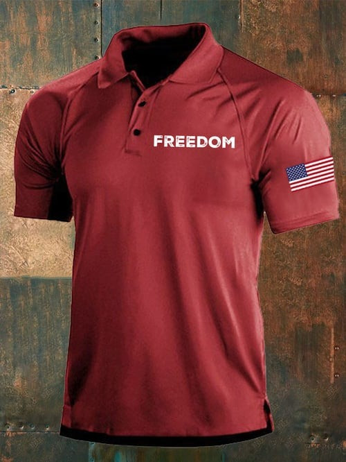 Charlie Kirk Freedom Polo Shirt Thank You Charlie A True Patriot Gifts For Trump Support