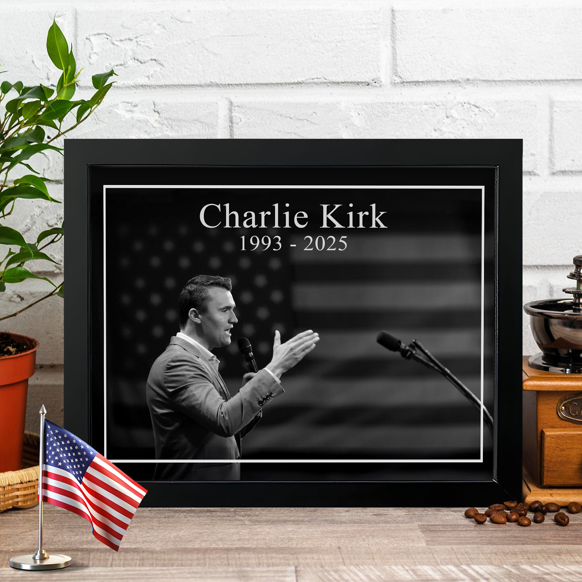 Charlie Kirk Freedom Poster Charlie Kirk 1993 2025 Tribute Idea Presents