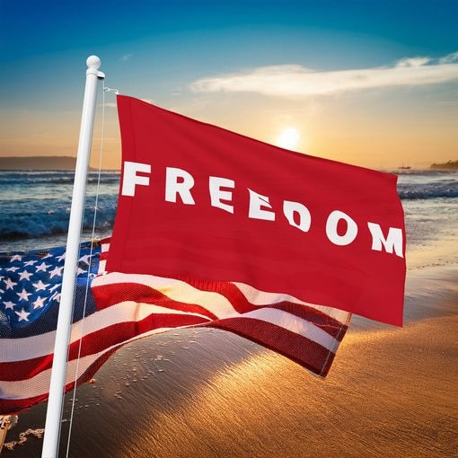 Charlie Kirk Freedom Red Flag Charlie Kirk Merch Store Memorial Gifts For Conservative