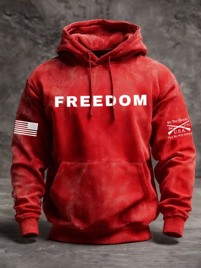 Charlie Kirk Freedom Red Hoodie We The People USA This We Will Defend Apparel Gifts For Him