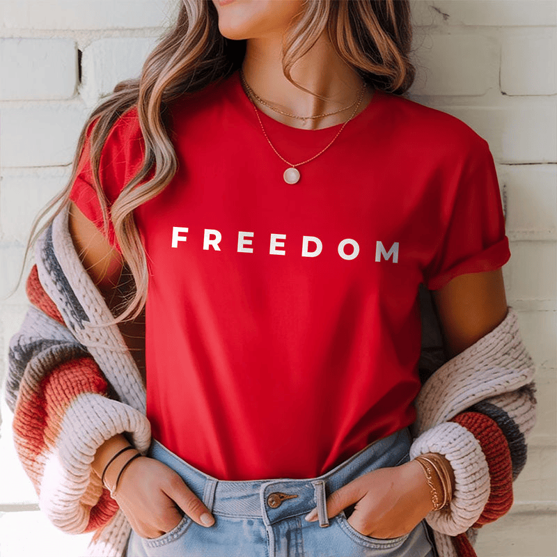 Charlie Kirk Freedom Red Shirt Justice for Charlie Kirk Shirt