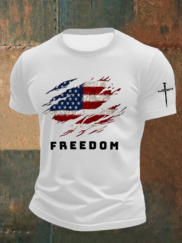 Charlie Kirk Freedom Shirt American Flag TPUSA Merch Faith Gift For Patriots
