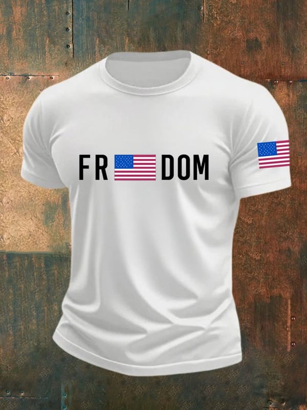 Charlie Kirk Freedom Shirt American Flag TPUSA Merch Patriotic Gift For Men