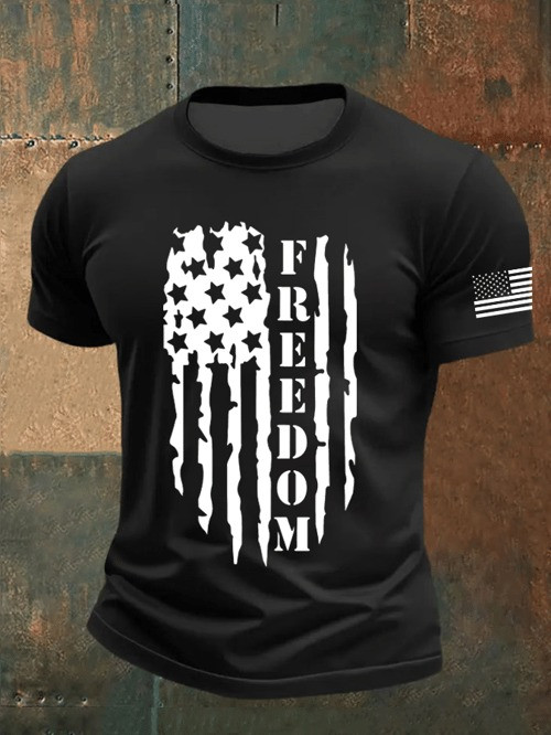 Charlie Kirk Freedom Shirt American Flag Turning Point Freedom Clothing Patriotic Gifts