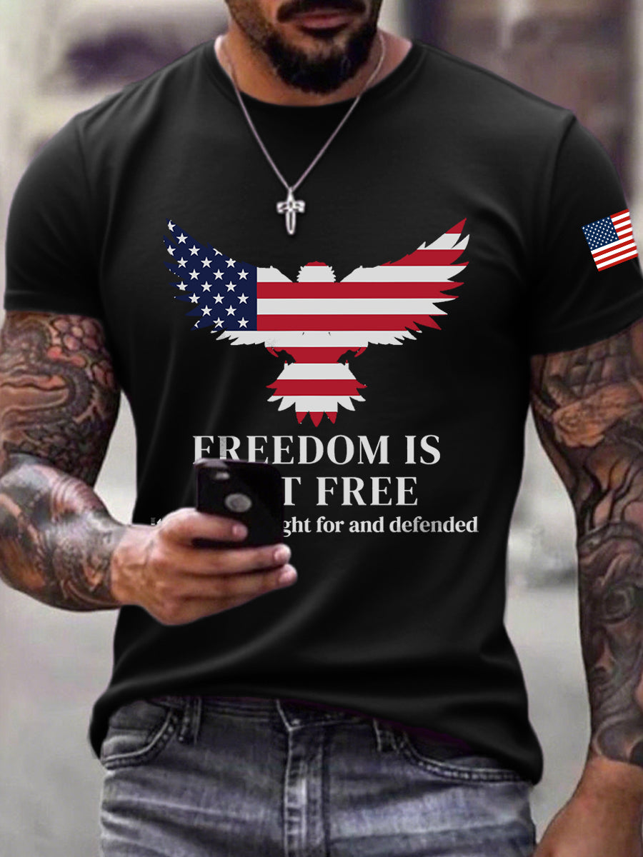 Charlie Kirk Freedom Shirt Freedom Is Not Free It Must Be Fought For And Defended T-Shirt Charlie Kirk Merch