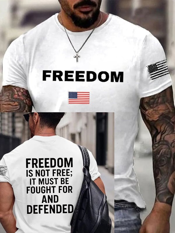 Charlie Kirk Freedom Shirt Freedom Is Not Free Tee Political Gift For Patriots