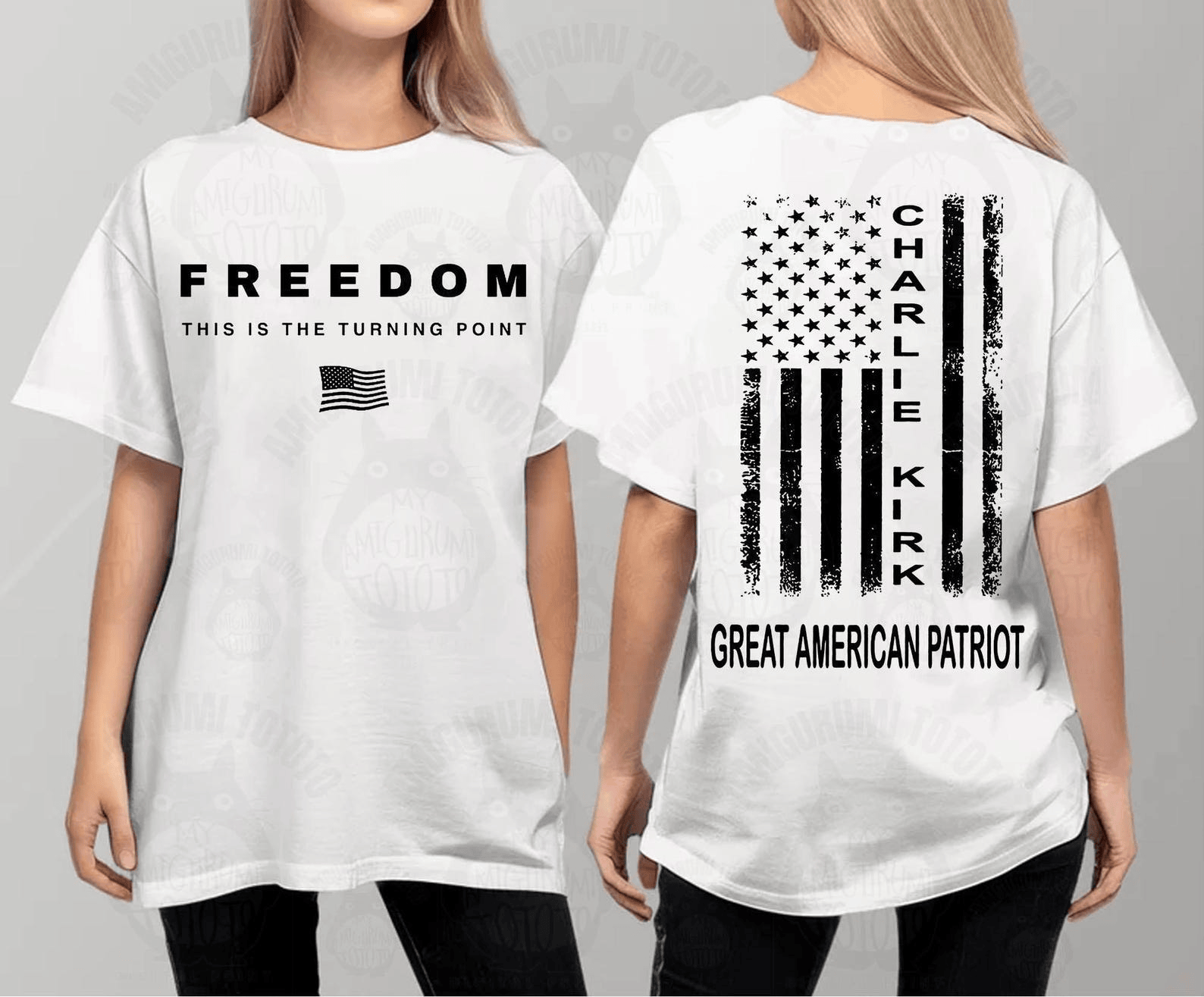Charlie Kirk Freedom Shirt Great American Patriot Top RIP Charlie Kirk Memorial USA Hero Apparel