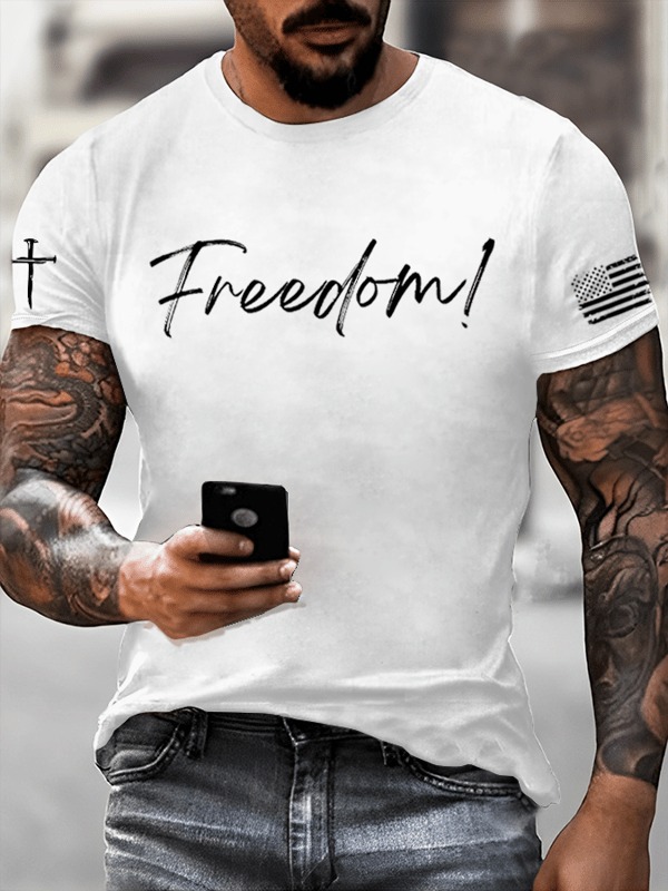 Charlie Kirk Freedom Shirt Holy Cross RIP Charlie Kirk Merch Gift For Patriots