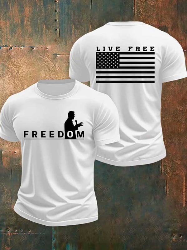 Charlie Kirk Freedom Shirt Live Free RIP Charlie Kirk Clothing Gift For Supporters