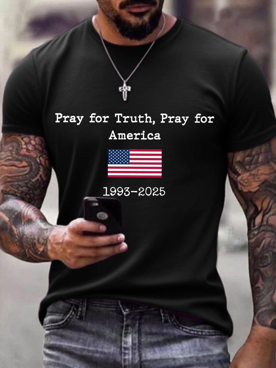 Charlie Kirk Freedom Shirt Pray For Truth Pray For America T-Shirt Charlie Kirk Merch
