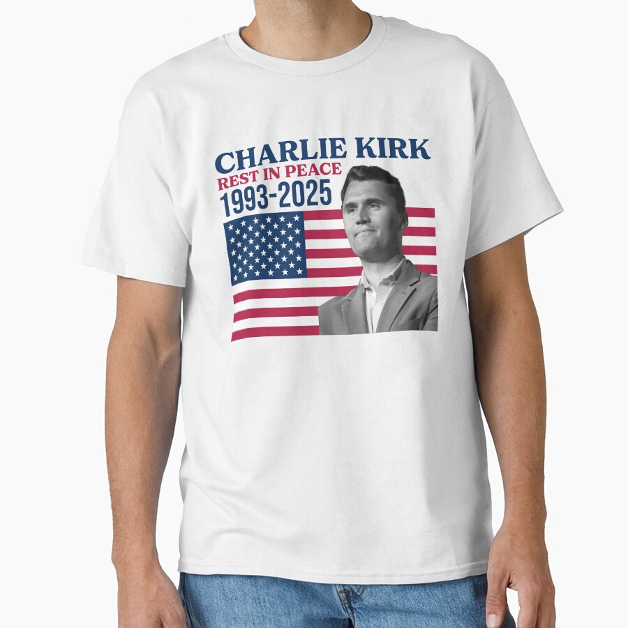 Charlie Kirk Freedom Shirt Rip Charlie Kirk 1993 2025 Classic Gift For Patriotic Father