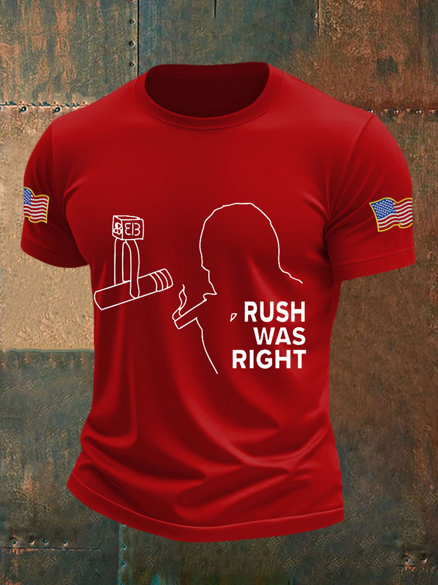 Charlie Kirk Freedom Shirt rush was right T-Shirts