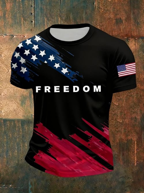 Charlie Kirk Freedom Shirt USA Flag Turning Point USA Clothing Store Gift For Supporters