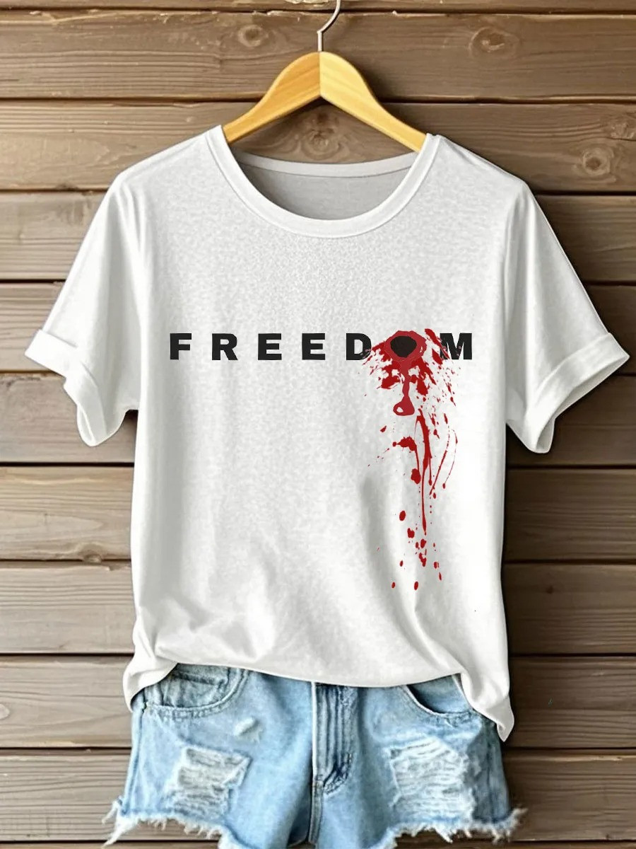 Charlie Kirk Freedom Shoot T-shirt Memorable Gift For America Lovers and Supporters