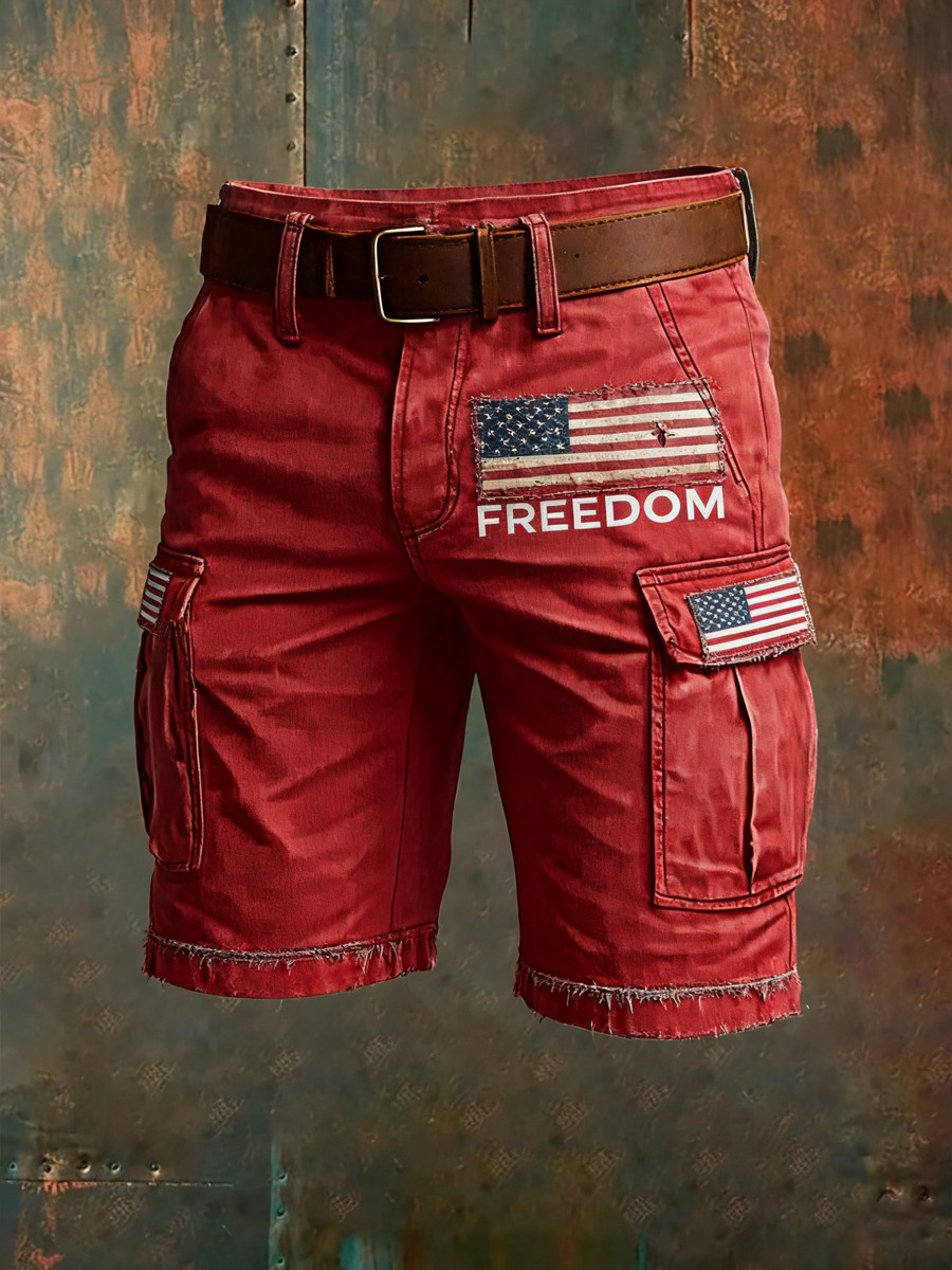 Charlie Kirk Freedom Shorts Freedom's Voice Never Forgotten Unique Memorial Clothing