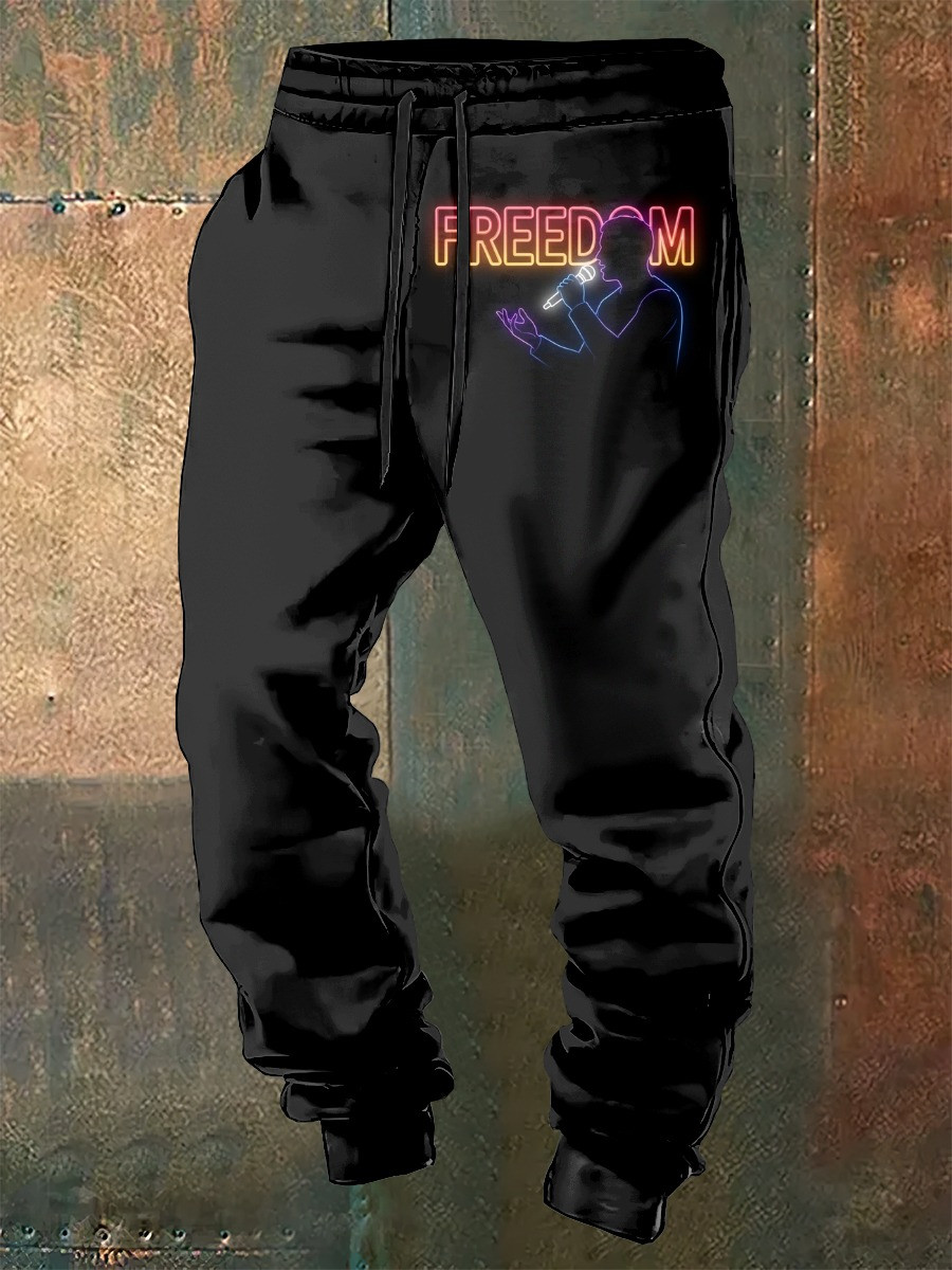 Charlie Kirk Freedom Sweatpants Charlie Kirk Graphic Clothing Merch For Supporters