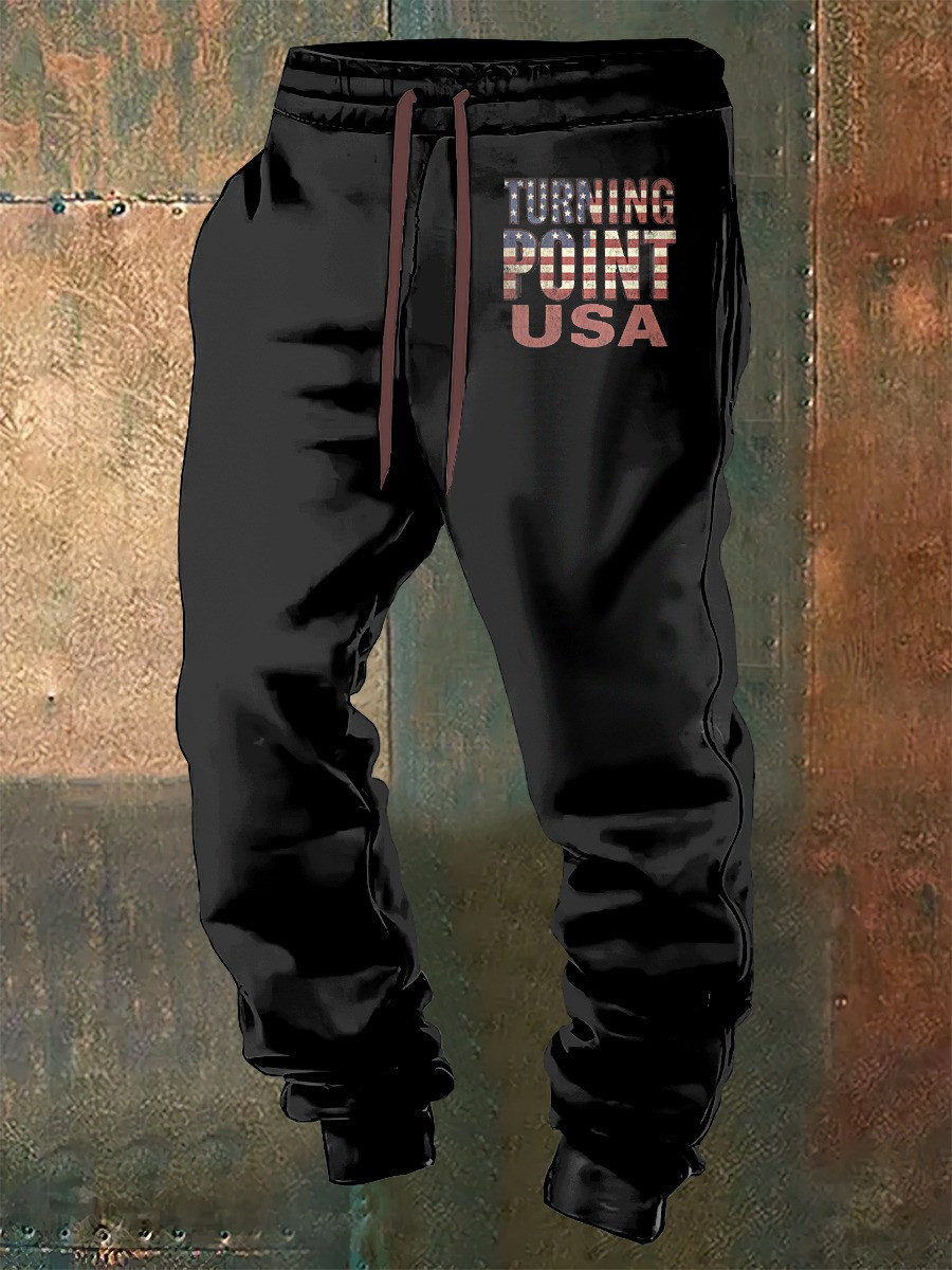 Charlie Kirk Freedom Sweatpants Turning Point USA Apparel Merch For Conservatives