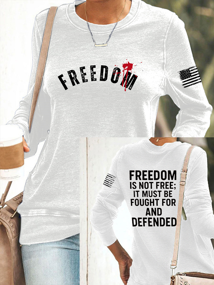 Charlie Kirk Freedom Sweatshirt Freedom Bloody Charlie Best Charlie Kirk 47 Apparel