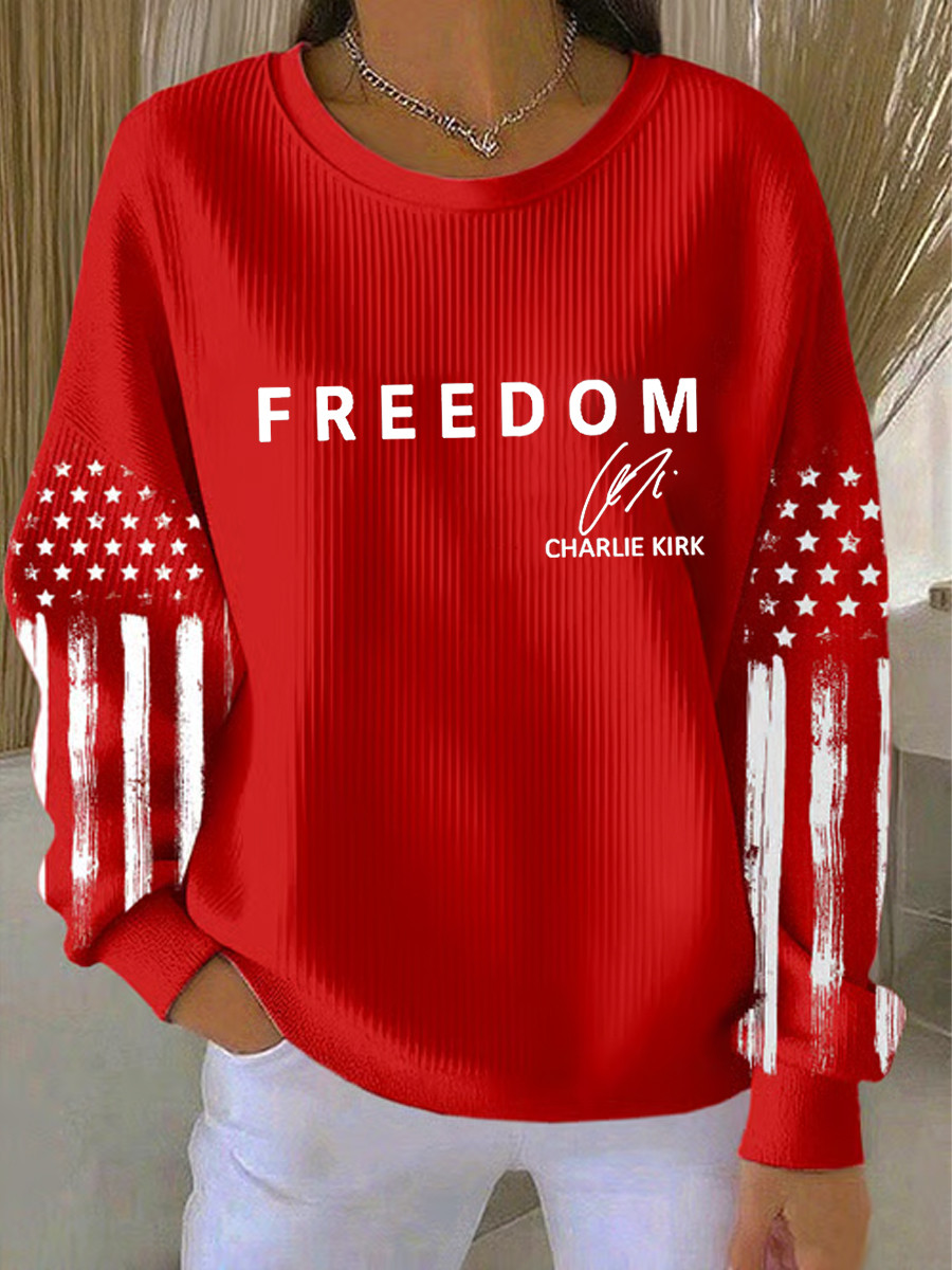 Charlie Kirk Freedom Sweatshirt Freedom Is Not Free 1993 2025 Charlie Kirk 47 Merch