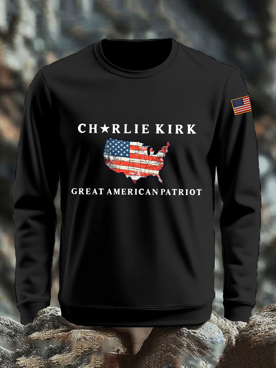 Charlie Kirk Freedom Sweatshirt Great American Patriot Unique Turning Point Clothing