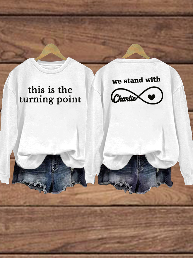 Charlie Kirk Freedom Sweatshirt This Is The Turning Point Charlie Kirk 47 Memorial Present