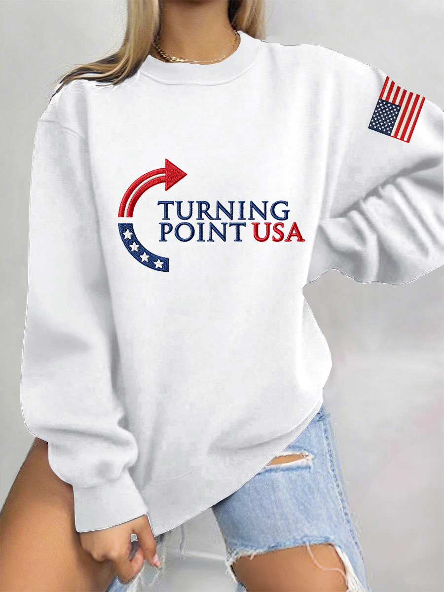 Charlie Kirk Freedom Sweatshirt USA Turning Point Charlie Kirk Version Merch