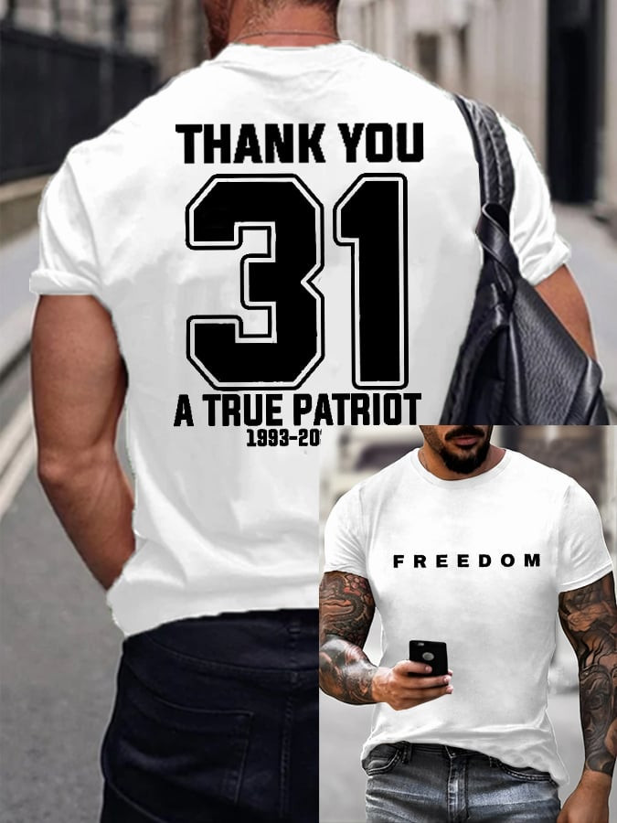 Charlie Kirk Freedom T-Shirt A True Patriot 1993 2025 Charlie Kirk Merch Best Gift Ideas