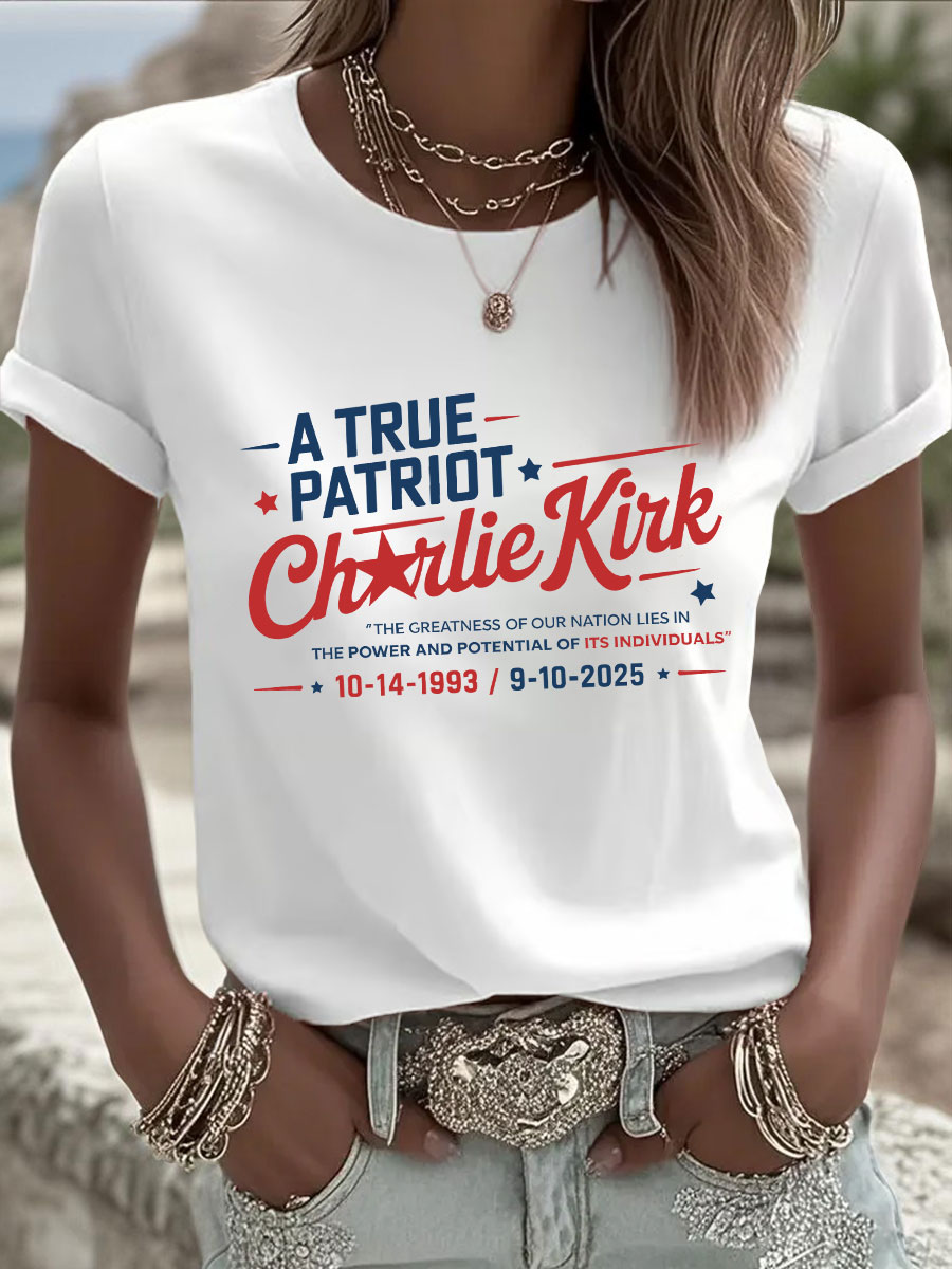 Charlie Kirk Freedom T-shirt A True Patriot CK 2025 Unique Charlie Kirk 47 Memorial Merch