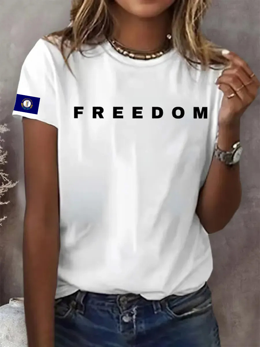 Charlie Kirk Freedom T-Shirt Bluegrass Freedom Turning Point USA Clothes Gifts For Patriots