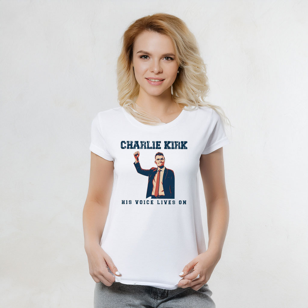 Charlie Kirk Freedom T-shirt Charlie His Voice Lives On Merch Cool Patriotic Idea Gifts