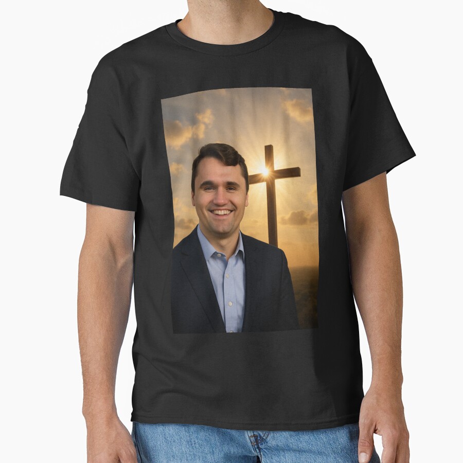 Charlie Kirk Freedom T-shirt Charlie Kirk Cross Shape Best Fans Clothings