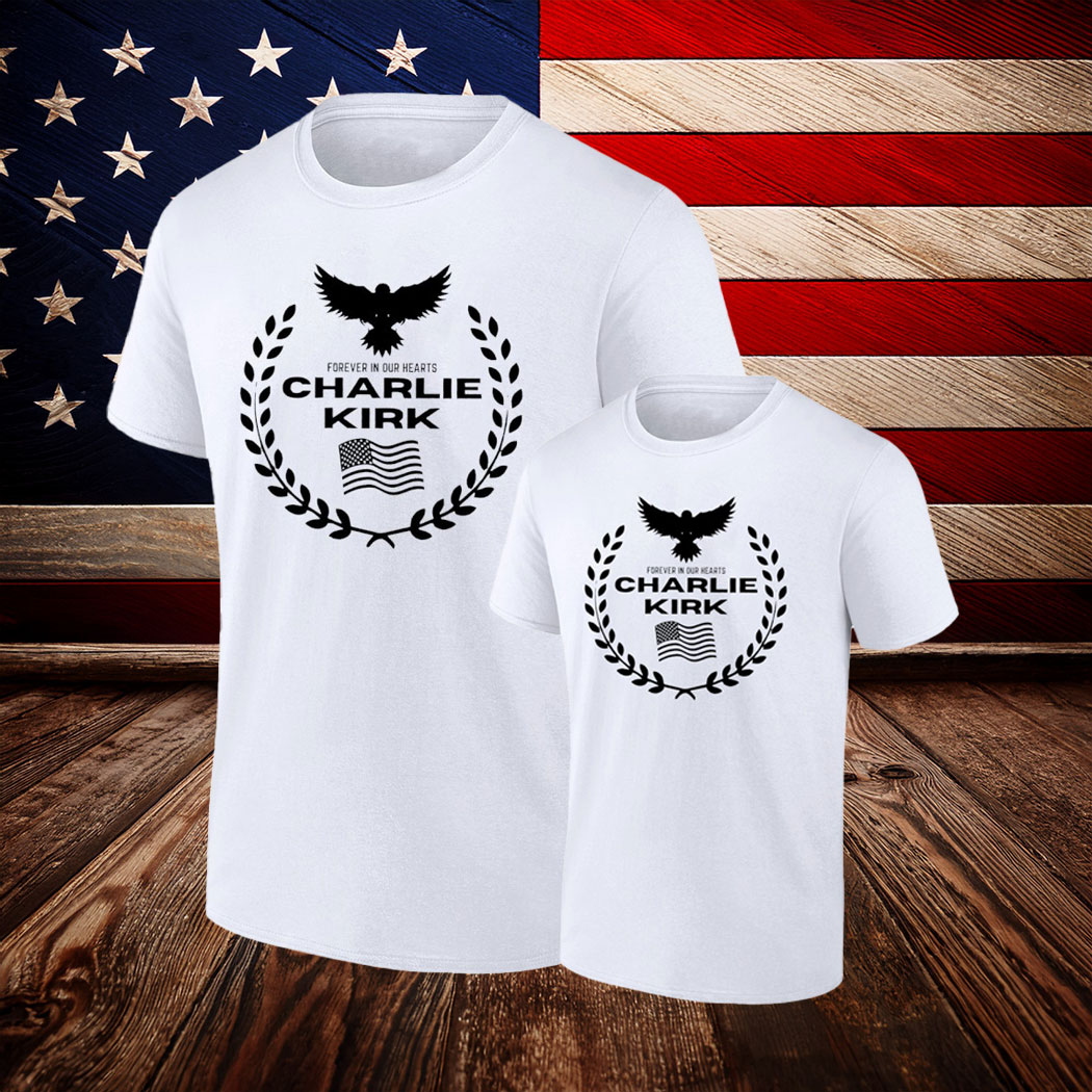 Charlie Kirk Freedom T-shirt Charlie Kirk Forever In Our Hearts Usa Flag Gifts For MAGA Lovers