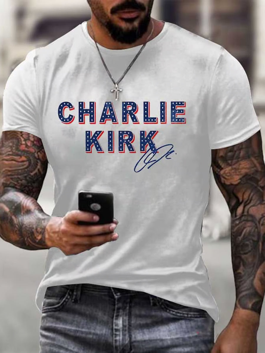 Charlie Kirk Freedom T-Shirt Charlie Kirk Hand Sign Tribute Supporters Gifts