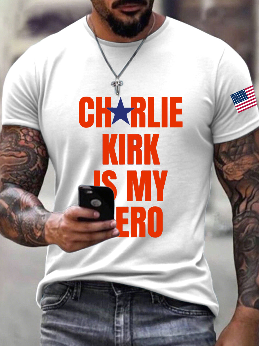 Charlie Kirk Freedom T-shirt Charlie Kirk Is My Hero Memorial Charlie Kirk Merch